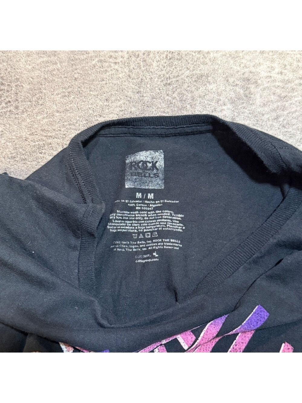 LL Cool J Rock The Bells Graphic Tee Mens Size Medium Black Hip Hop Rap T-Shirt - Picture 3 of 5